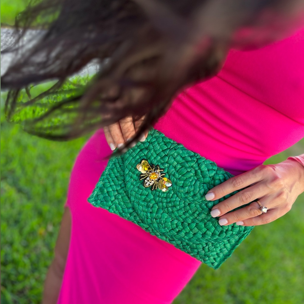 Handmade summer clutch